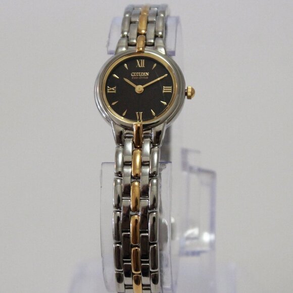 Eco Drive Ladies Silhouette Two Tone Watch 21mm - Picture 3 of 11